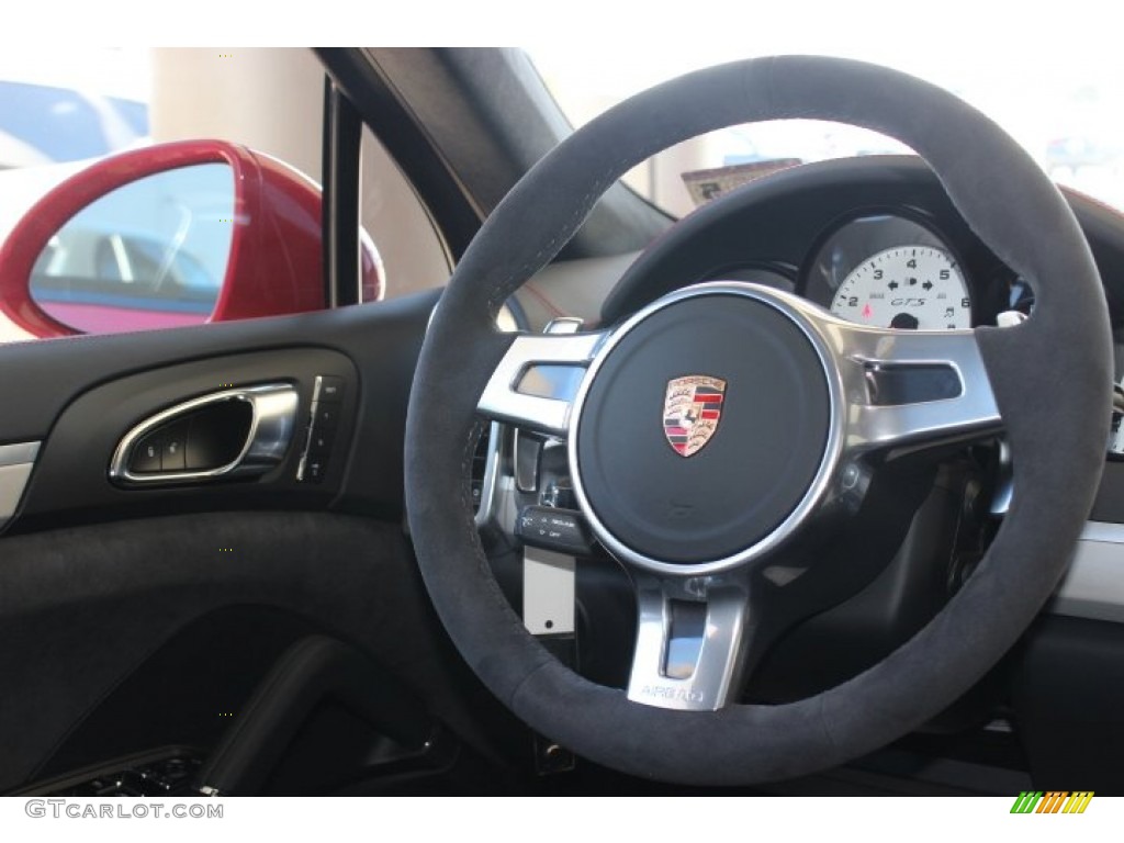 2014 Porsche Cayenne GTS GTS Black Leather/Alcantara w/Carmine Red Steering Wheel Photo #87487581