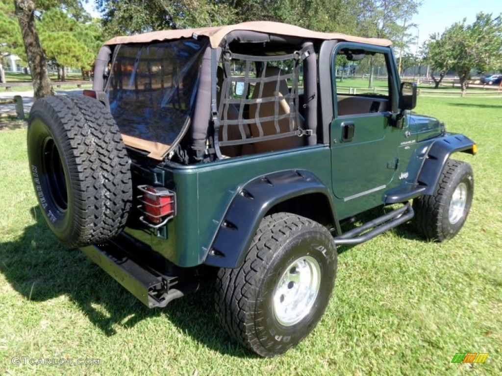 2001 Wrangler Sport 4x4 - Forest Green / Camel photo #3