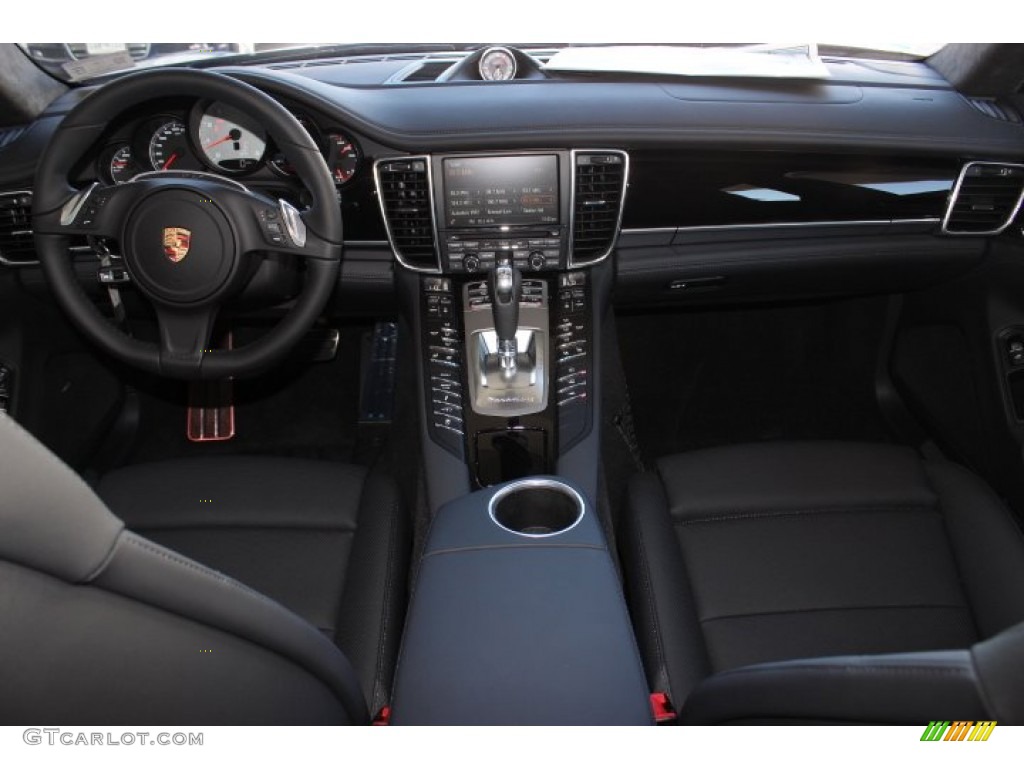 2014 Porsche Panamera 4S Executive Black Dashboard Photo #87488198