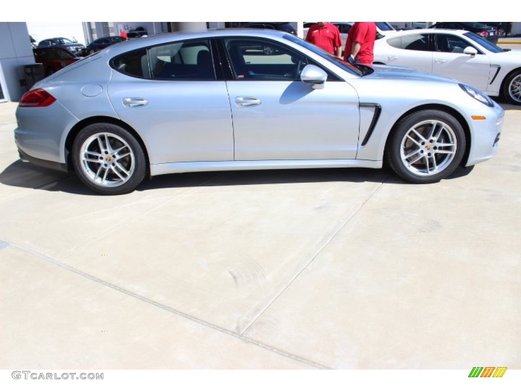 Rhodium Silver Metallic 2014 Porsche Panamera Standard Panamera Model Exterior Photo #87488444