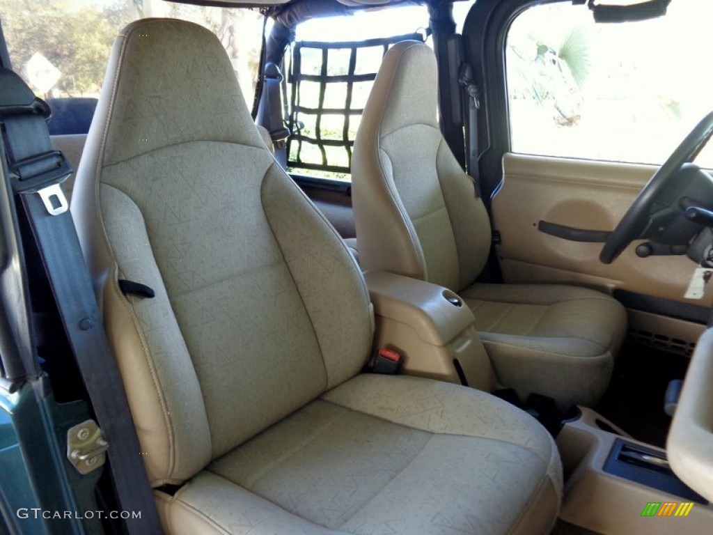 2001 Wrangler Sport 4x4 - Forest Green / Camel photo #31