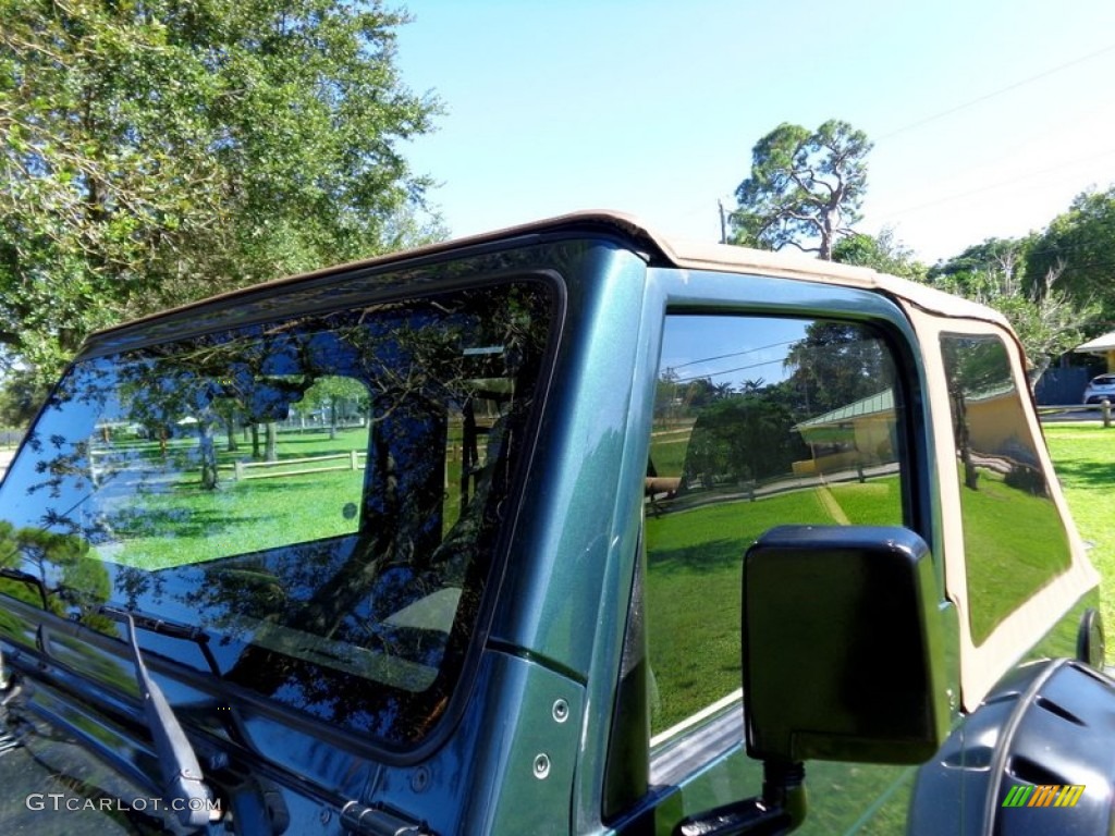 2001 Wrangler Sport 4x4 - Forest Green / Camel photo #36