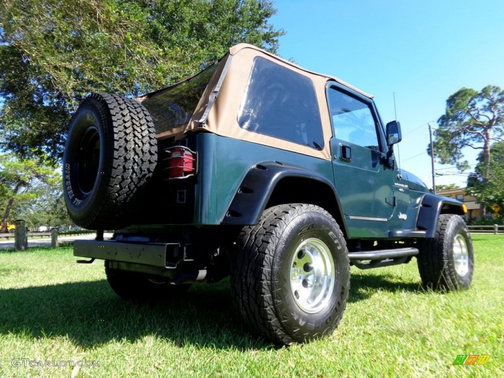 2001 Wrangler Sport 4x4 - Forest Green / Camel photo #38