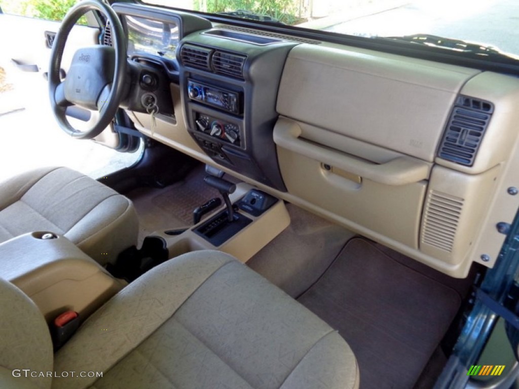 2001 Wrangler Sport 4x4 - Forest Green / Camel photo #51