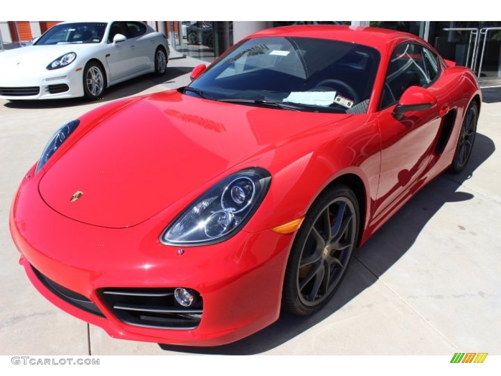 2014 Cayman S - Guards Red / Black photo #3