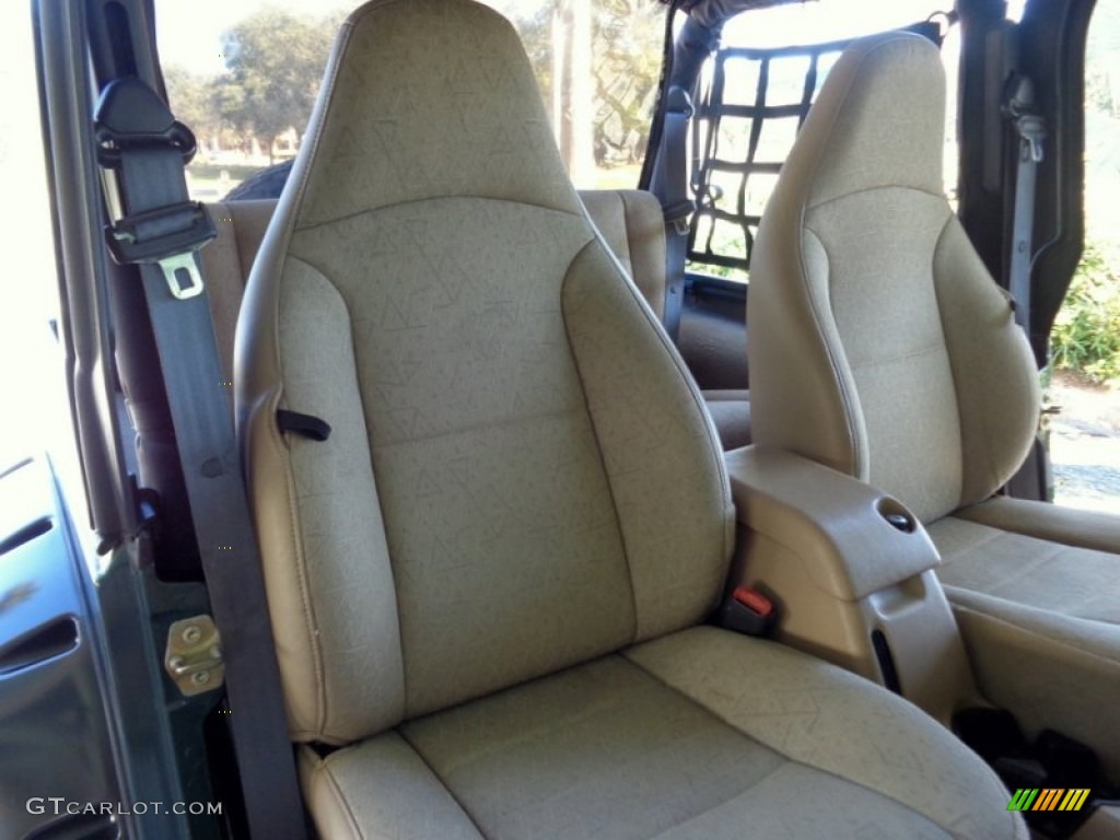 2001 Wrangler Sport 4x4 - Forest Green / Camel photo #65