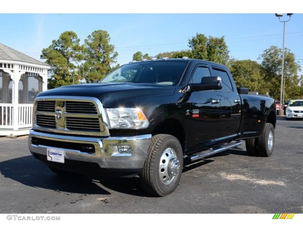 2012 Ram 3500 HD Big Horn Crew Cab 4x4 Dually - Black / Dark Slate/Medium Graystone photo #1