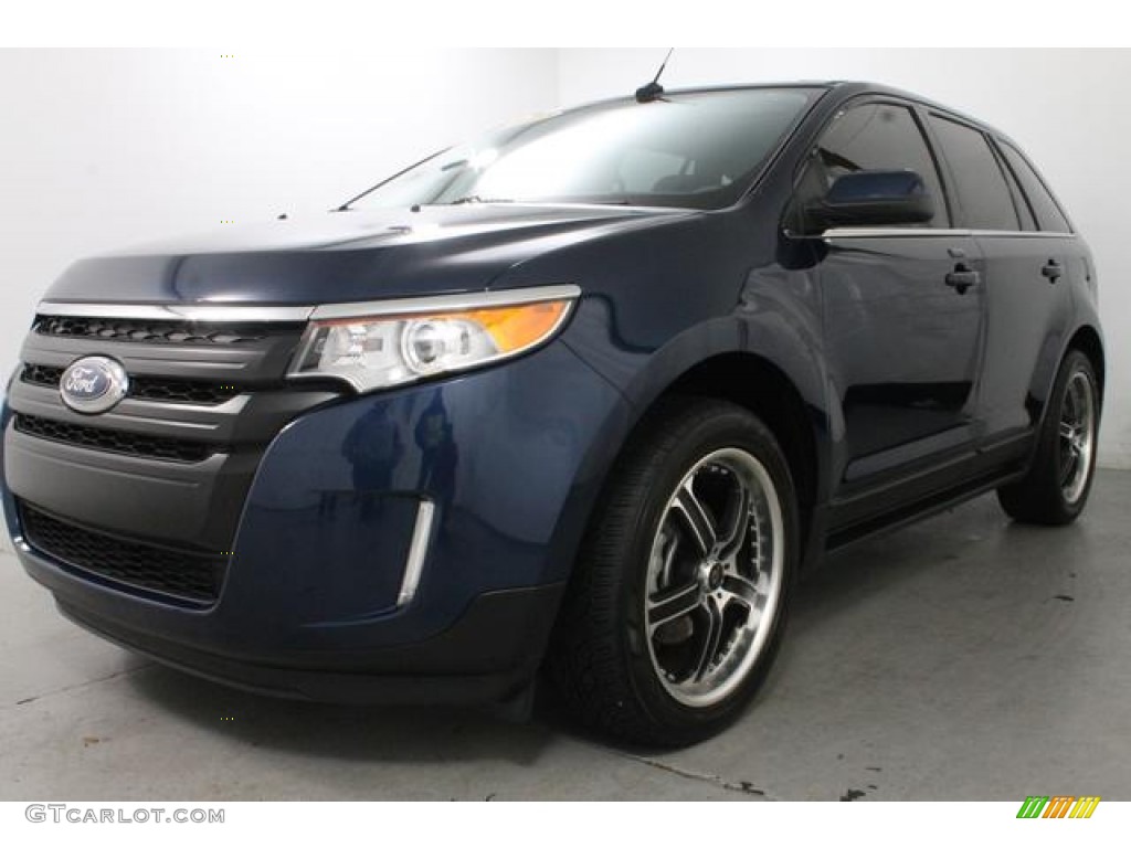 2012 Edge Limited EcoBoost - Dark Blue Pearl Metallic / Charcoal Black photo #1