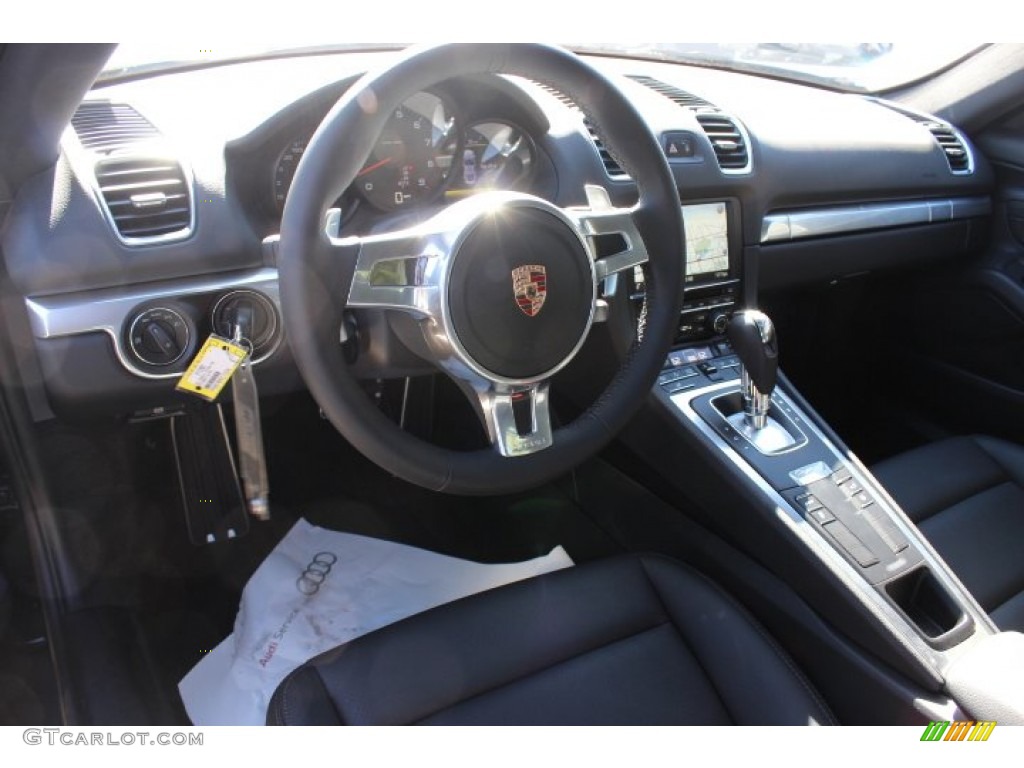 2014 Porsche Cayman Standard Cayman Model Black Dashboard Photo #87490358