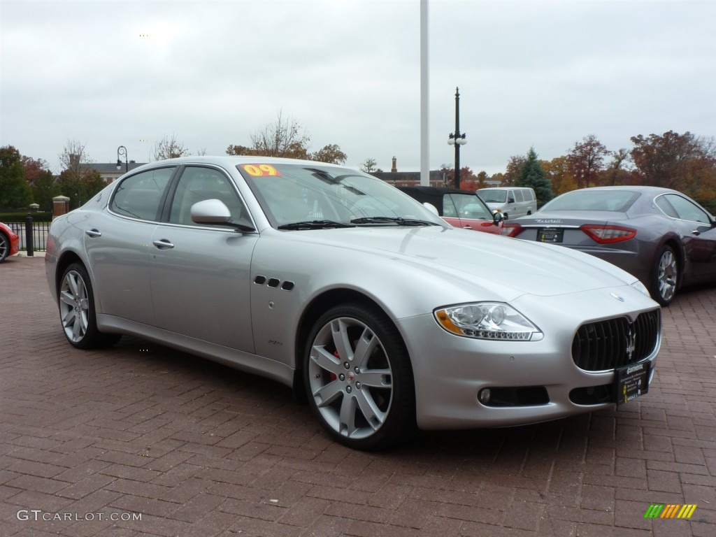 Grigio Touring (Silver) 2009 Maserati Quattroporte Standard Quattroporte Model Exterior Photo #87491879