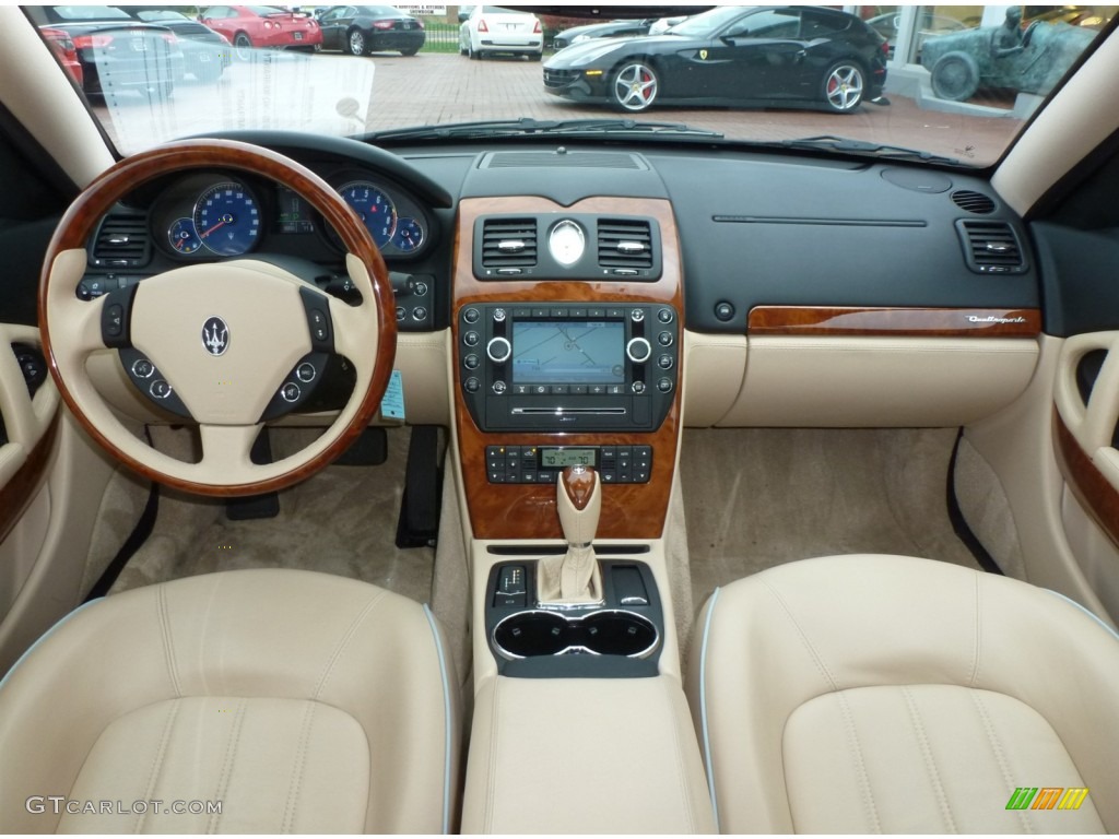 2009 Maserati Quattroporte Standard Quattroporte Model Sabbia Dashboard Photo #87492005