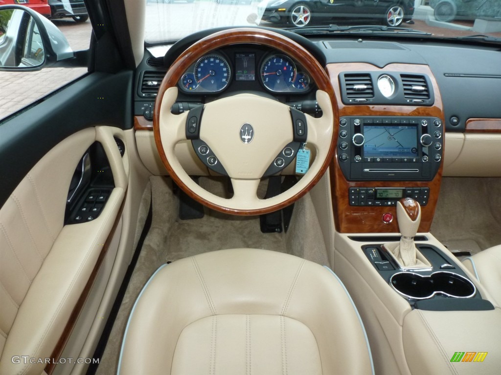 2009 Maserati Quattroporte Standard Quattroporte Model Sabbia Dashboard Photo #87492026
