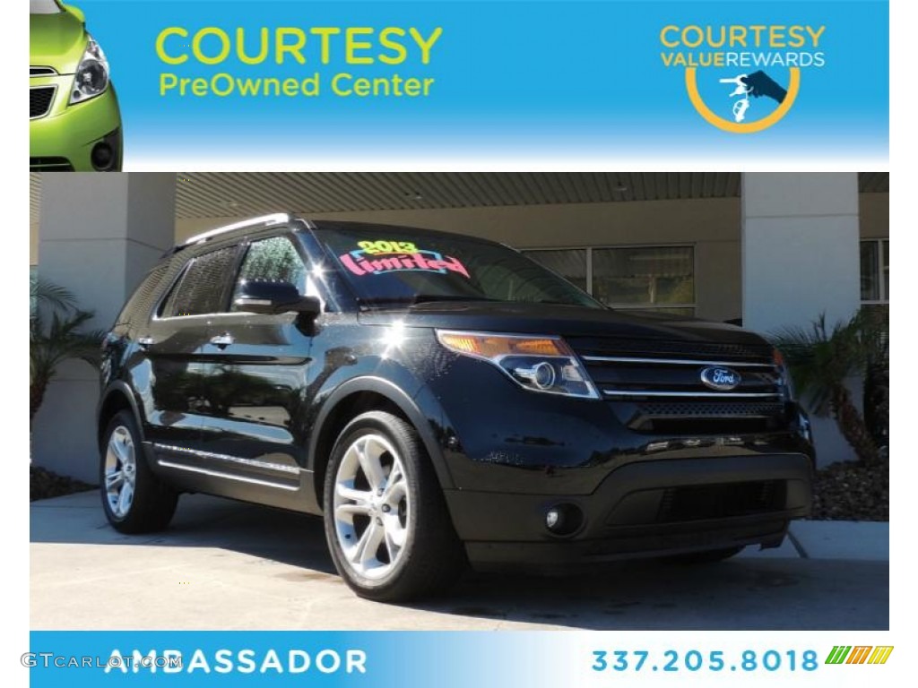 2013 Explorer Limited - Tuxedo Black Metallic / Charcoal Black photo #1