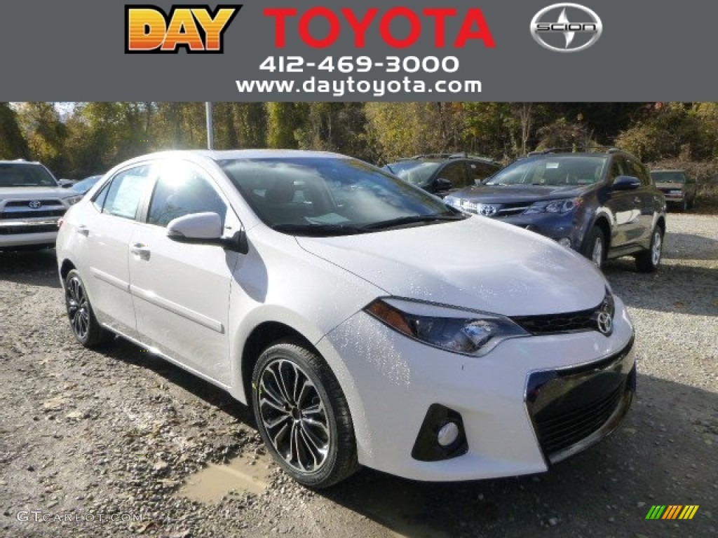 2014 Corolla S - Super White / Black photo #1