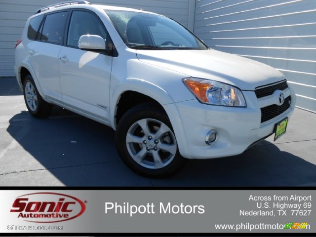 2011 RAV4 V6 Limited - Blizzard White Pearl / Ash photo #1