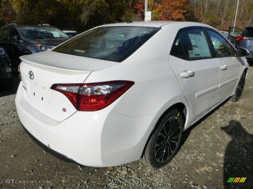 2014 Corolla S - Super White / Black photo #3