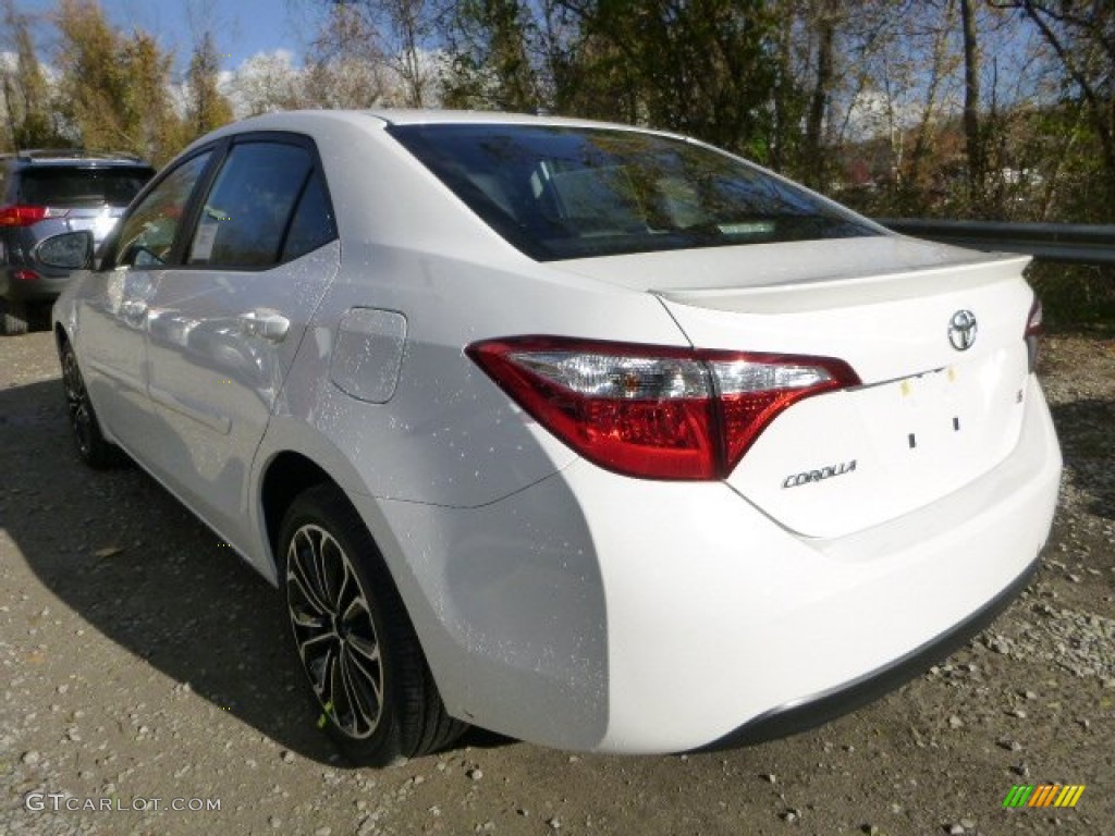 2014 Corolla S - Super White / Black photo #5