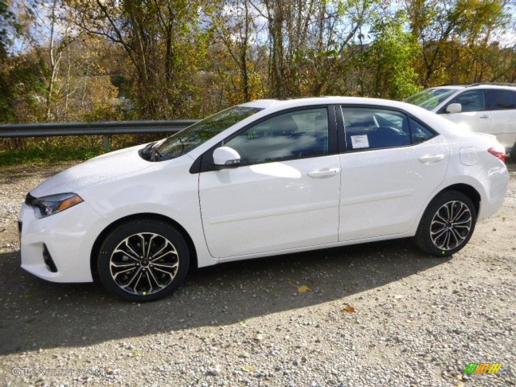 2014 Corolla S - Super White / Black photo #6