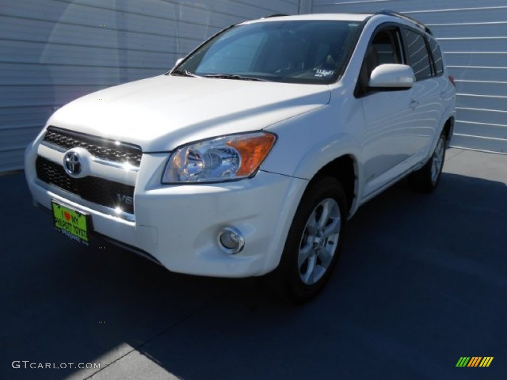 2011 RAV4 V6 Limited - Blizzard White Pearl / Ash photo #7