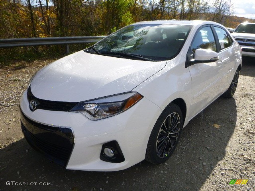 2014 Corolla S - Super White / Black photo #7