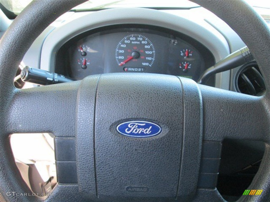 2005 F150 STX SuperCab - Dark Shadow Grey Metallic / Medium Flint Grey photo #16