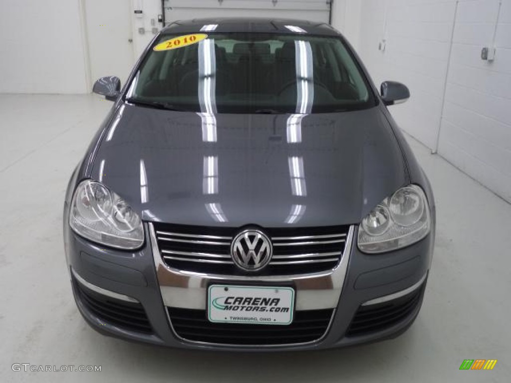 2010 Jetta SE Sedan - Platinum Grey Metallic / Titan Black photo #9