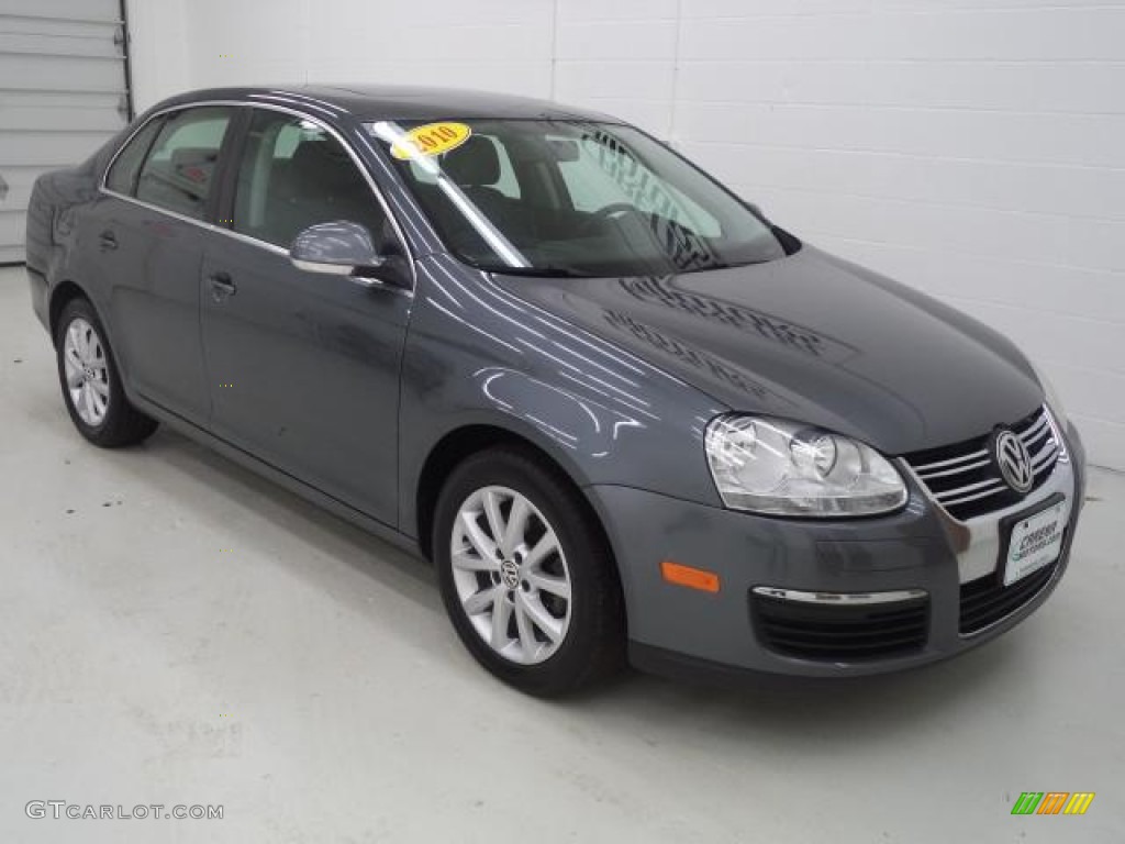 2010 Jetta SE Sedan - Platinum Grey Metallic / Titan Black photo #10