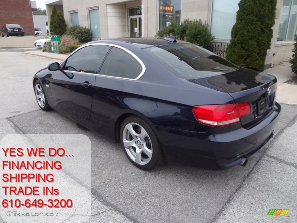 2007 3 Series 335i Coupe - Monaco Blue Metallic / Cream Beige photo #8