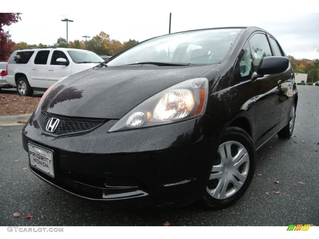 2010 Fit  - Crystal Black Pearl / Gray photo #1