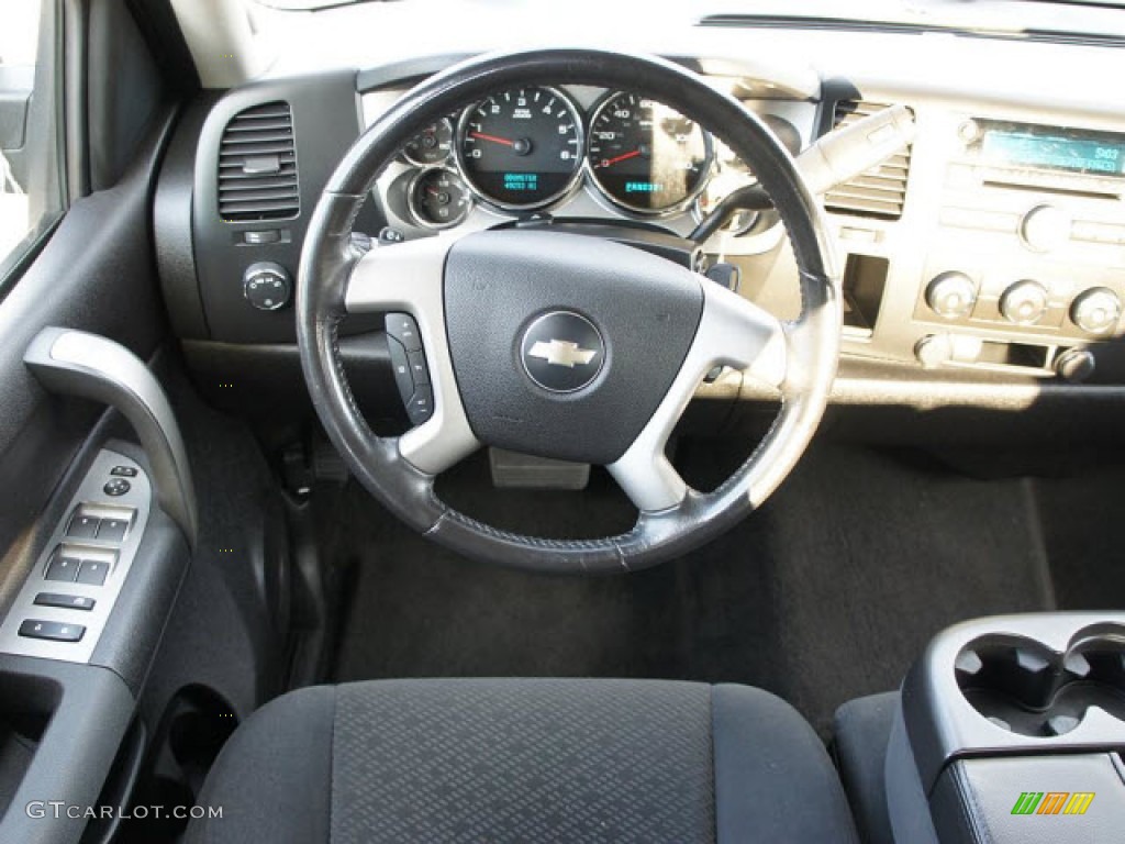 2007 Silverado 1500 LT Crew Cab - Black / Dark Titanium Gray photo #10