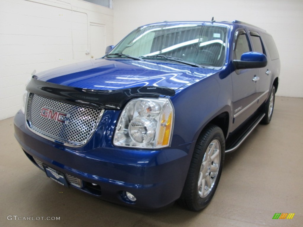 2010 Yukon XL Denali AWD - Laser Blue Metallic / Ebony photo #4