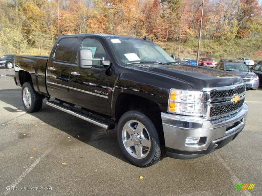 Black 2014 Chevrolet Silverado 2500HD LT Crew Cab 4x4 Exterior Photo #87498397