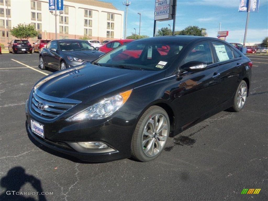 2014 Sonata SE - Phantom Black Metallic / Black photo #1