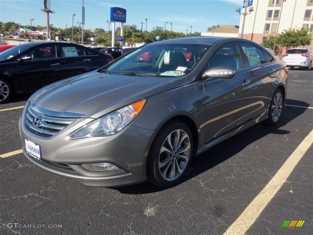 2014 Sonata SE 2.0T - Harbor Gray Metallic / Gray photo #1