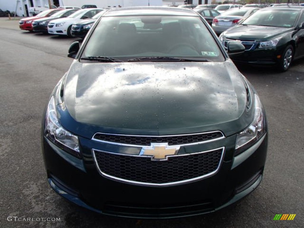 2014 Cruze LT - Rainforest Green Metallic / Jet Black photo #2