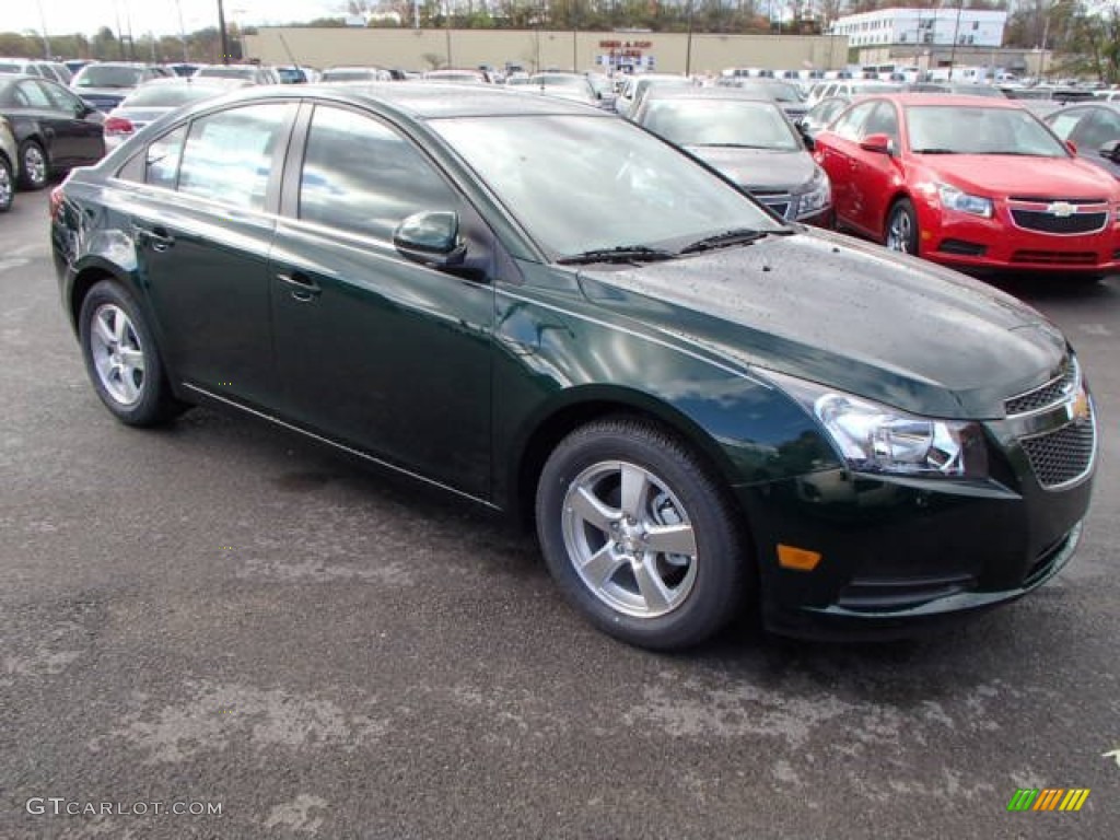 2014 Cruze LT - Rainforest Green Metallic / Jet Black photo #3