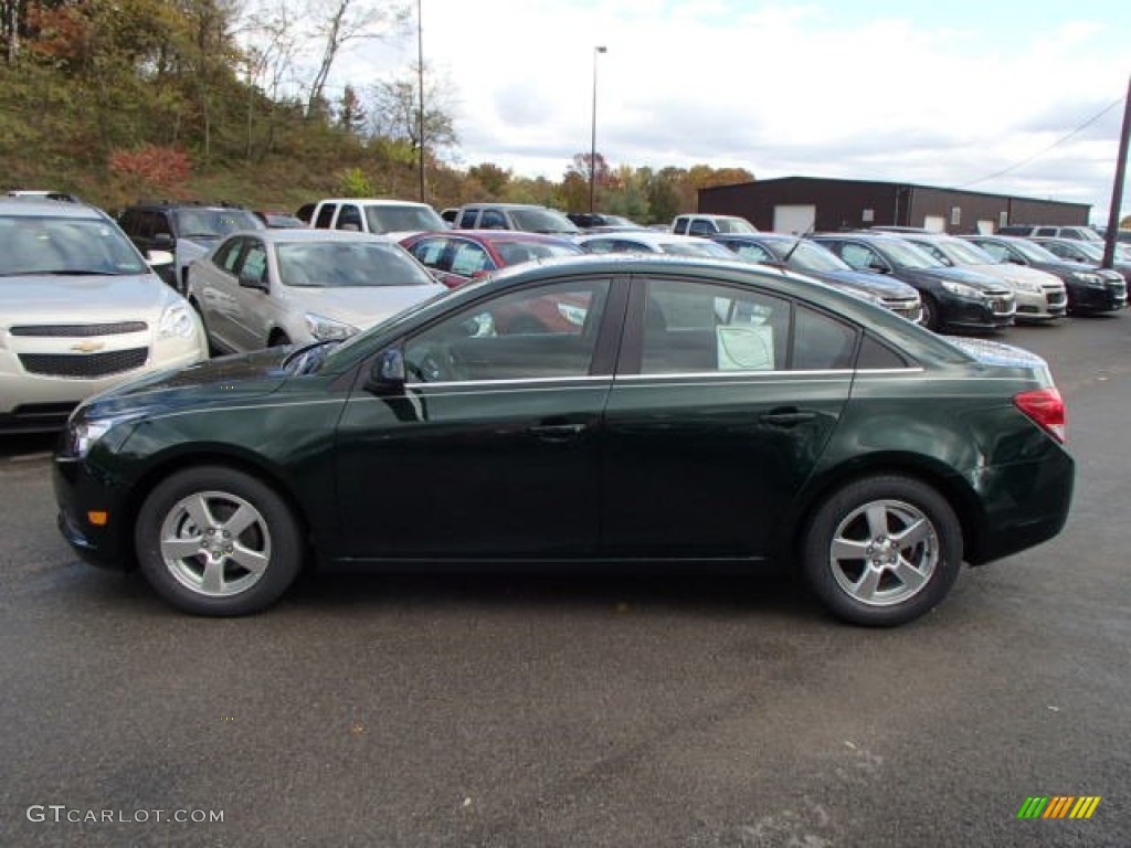 2014 Cruze LT - Rainforest Green Metallic / Jet Black photo #8