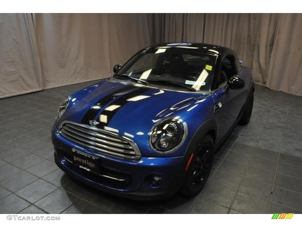 2014 Cooper Coupe - Lightning Blue Metallic / Carbon Black photo #1