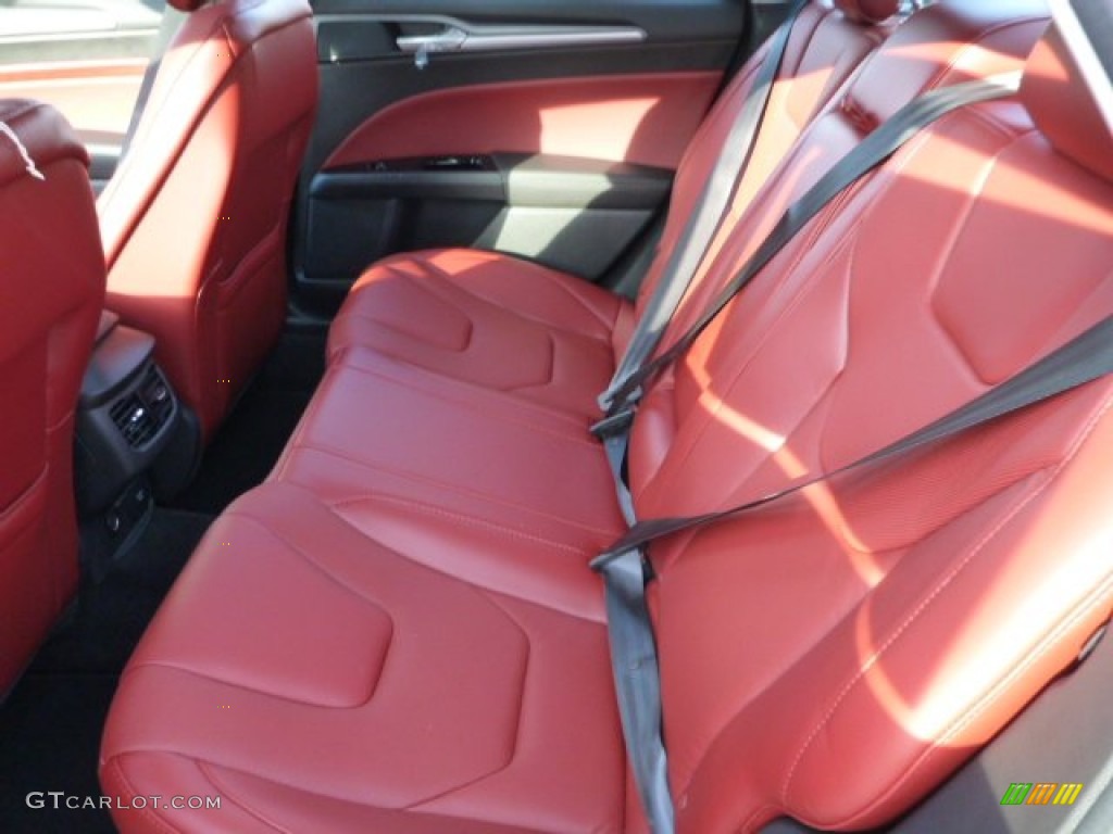 2014 Ford Fusion Titanium AWD Rear Seat Photo #87504300