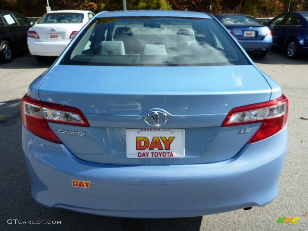 2013 Camry LE - Clearwater Blue Metallic / Ash photo #4