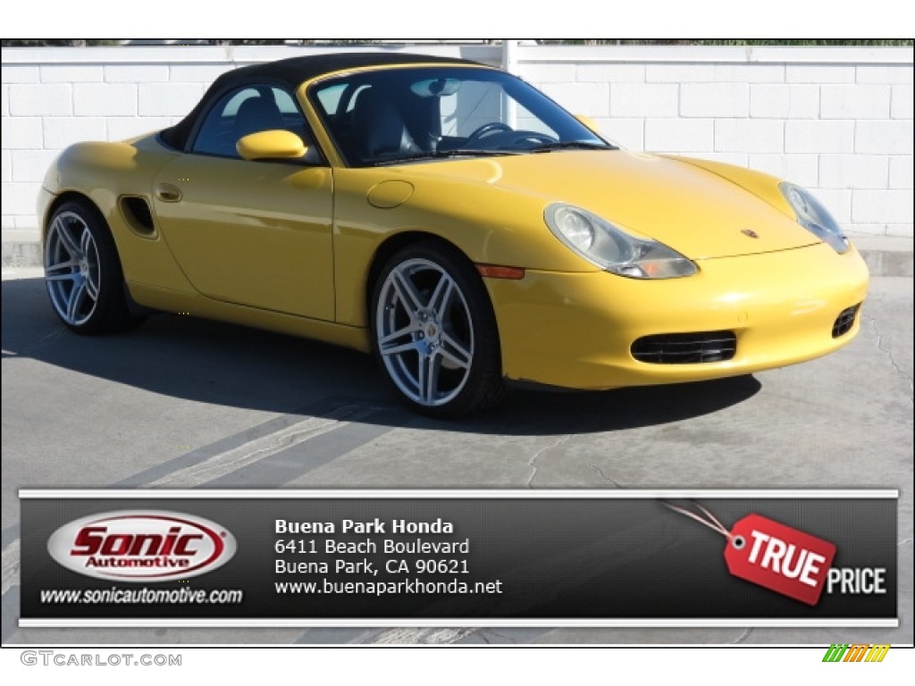 Speed Yellow Porsche Boxster