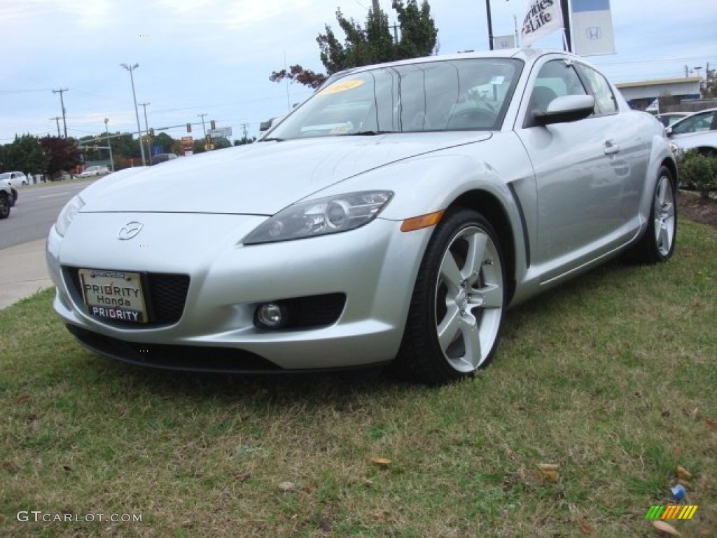 2004 RX-8 Grand Touring - Sunlight Silver Metallic / Black/Red photo #1