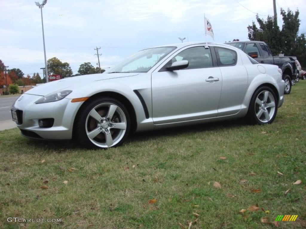 2004 RX-8 Grand Touring - Sunlight Silver Metallic / Black/Red photo #2