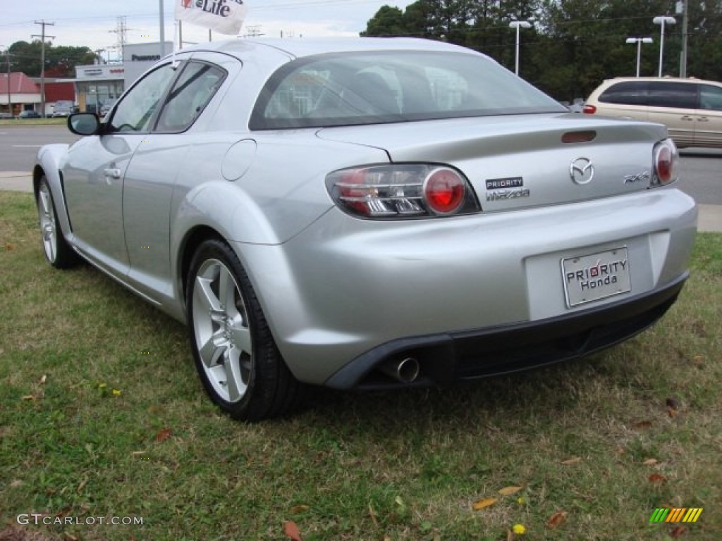 2004 RX-8 Grand Touring - Sunlight Silver Metallic / Black/Red photo #3