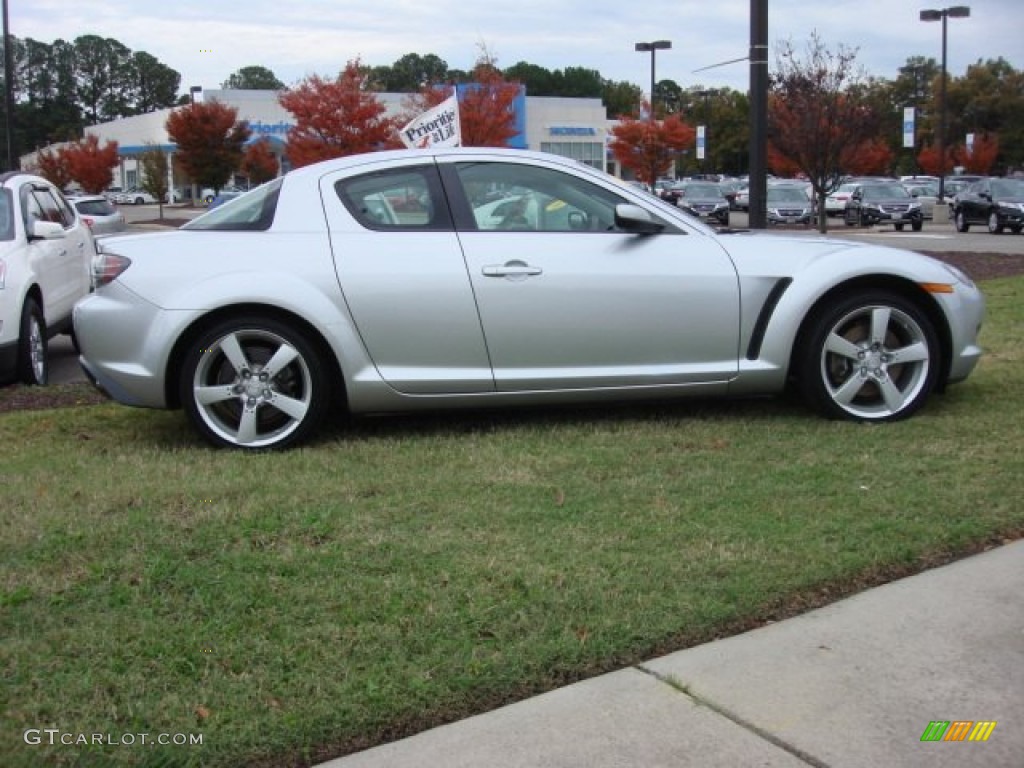 2004 RX-8 Grand Touring - Sunlight Silver Metallic / Black/Red photo #6