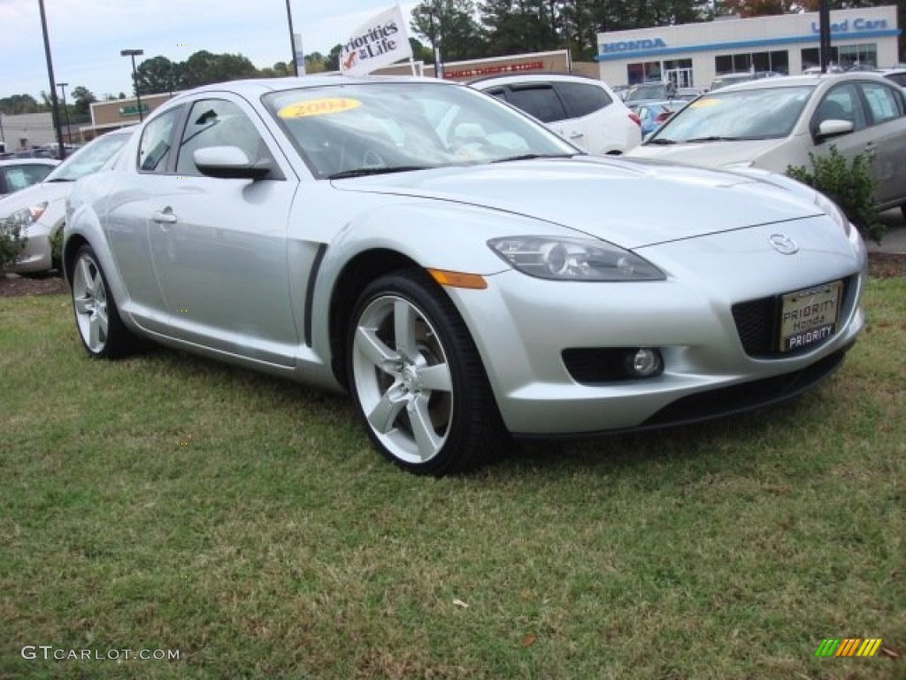 2004 RX-8 Grand Touring - Sunlight Silver Metallic / Black/Red photo #7