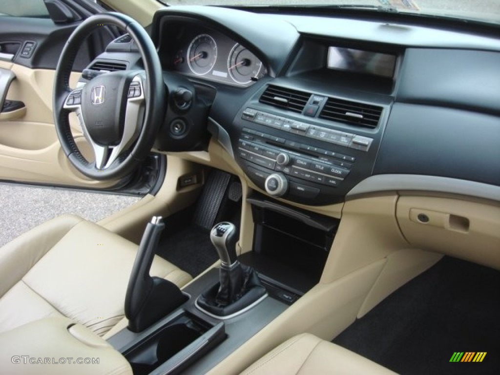 2011 Accord EX-L V6 Coupe - Polished Metal Metallic / Ivory photo #14