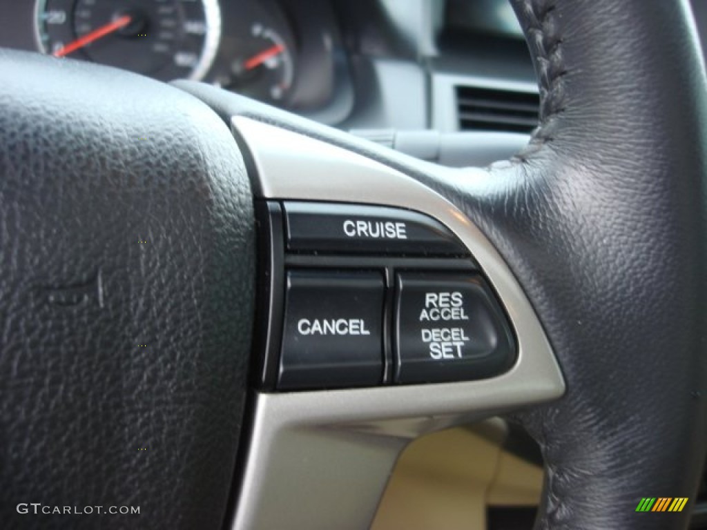 2011 Accord EX-L V6 Coupe - Polished Metal Metallic / Ivory photo #26