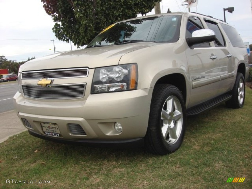 2008 Suburban 1500 LTZ 4x4 - Gold Mist Metallic / Light Cashmere/Ebony photo #1