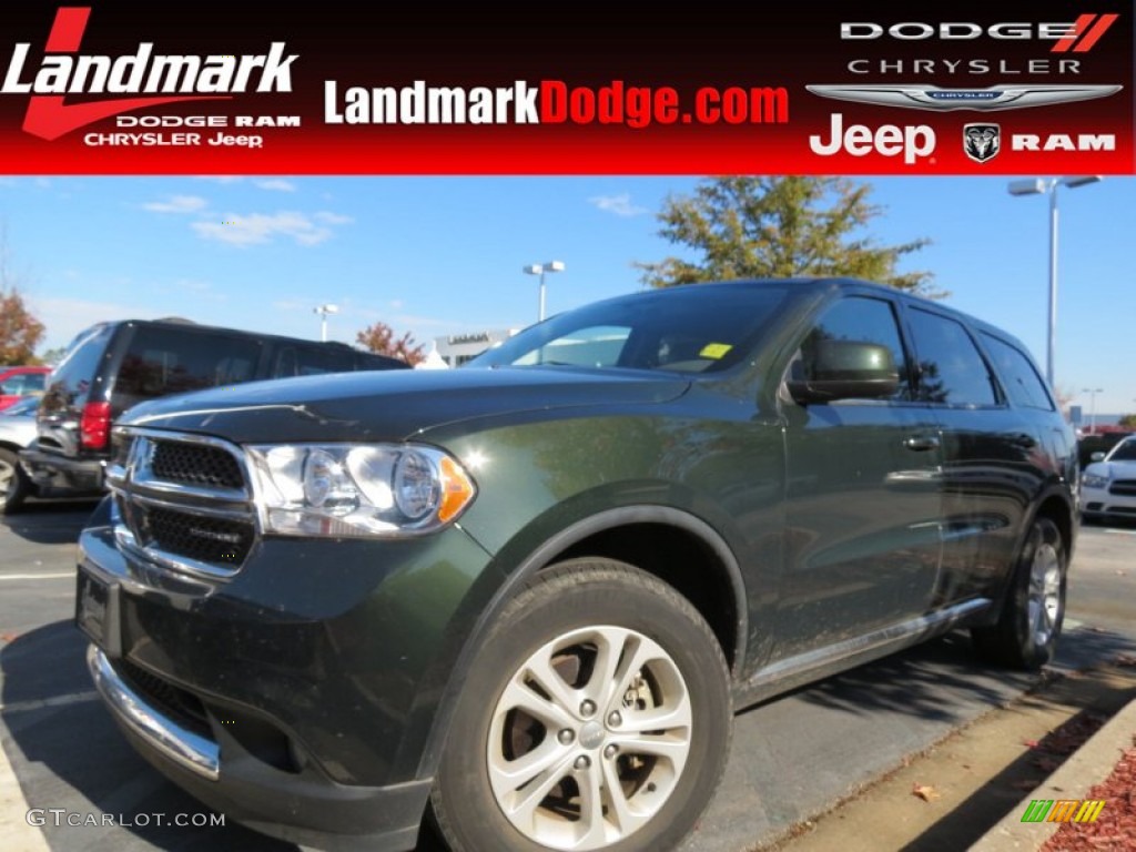 2011 Durango Express - Natural Green Pearl / Black photo #1